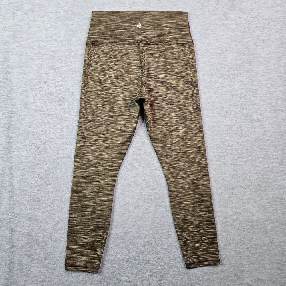 Athleta Transcend Textured 7/8 Tight Leggings Brown Space Dye Medium Yoga Pants